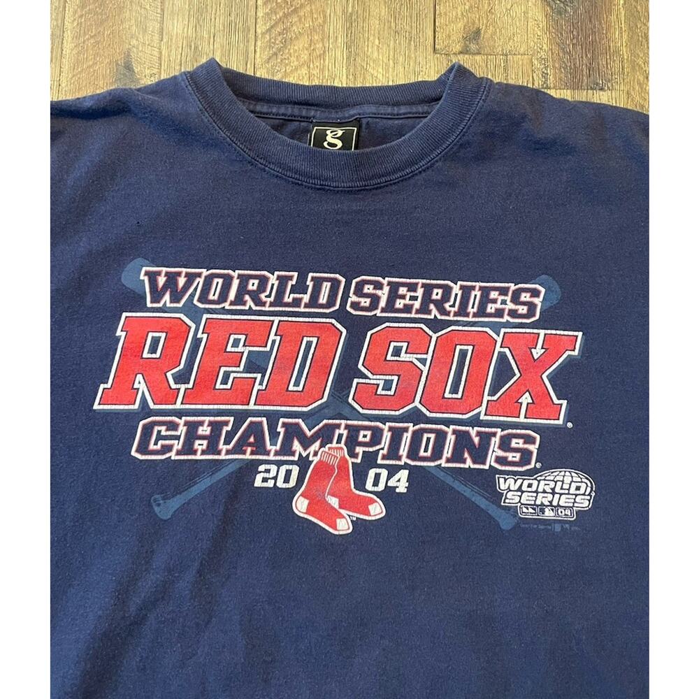 Vintage BOSTON RED SOX 2004 World Series Champions T-Shirt (Large)